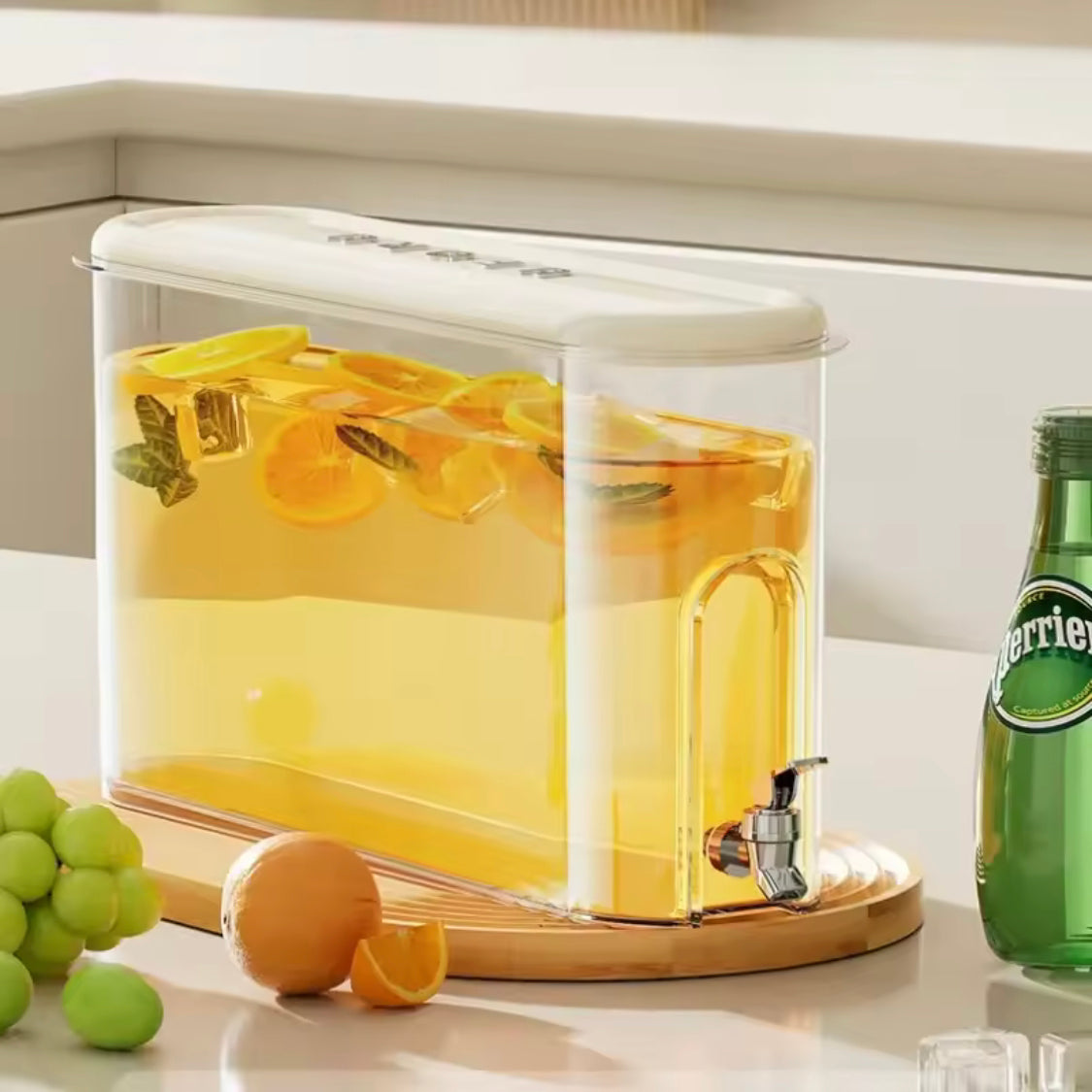 4000ml Large Capacity Water Tank, Iced Beverage Dispenser, Cold Beverages Juice Container, Party Cold Water Pitcher, Plastic Juice and Ice Water Pitcher Water Jug 4000ml Large Capacity Water Tank, Iced Beverage Dispenser, Cold Beverages Juice Container, Party Cold Water Pitcher, Plastic Juice and Ice Water Pitcher Water Jug